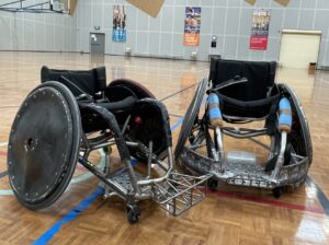2 wheelchair rugby chairs